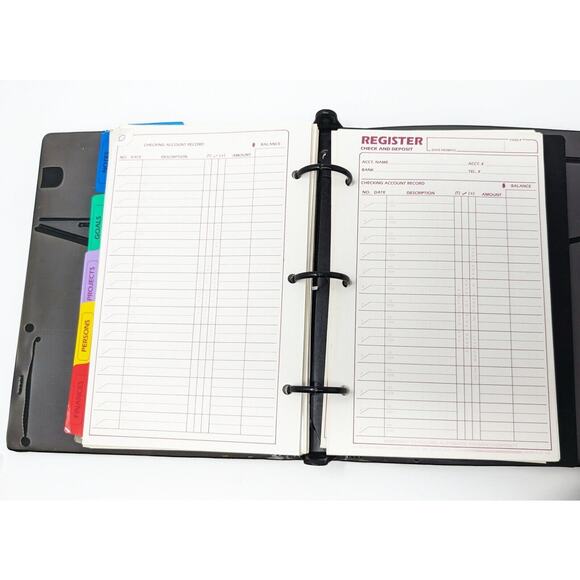 Vintage 90s Black Day Runner Planner Calendar 71872 - Picture 15 of 16